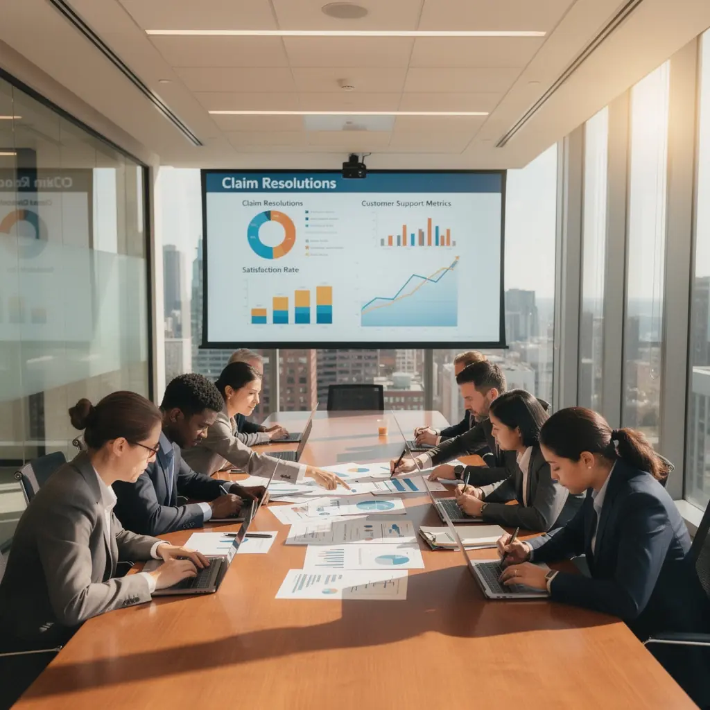 Ilustracja kroków do przygotowania roszczenia ubezpieczeniowego.