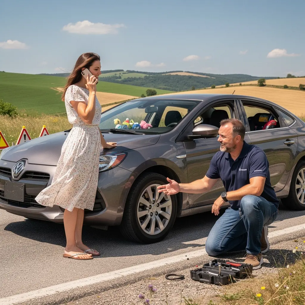 Obrazek przedstawiający telefon z aplikacją do zarządzania roszczeniami ubezpieczeniowymi.